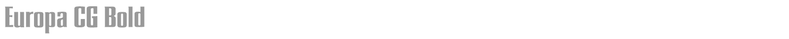 Europa CG Bold font preview